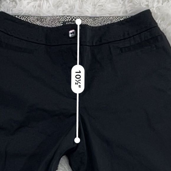 Women's Claudia Ev Black Casual Leopard Print Trim Split Bermuda Shorts (2) BI11 - Picture 10 of 10